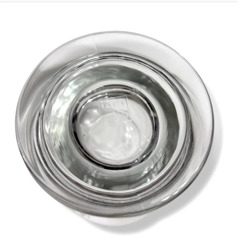 LA ROCHERE 9 Ounce Flat Clear Glass Tumbler Bee Design